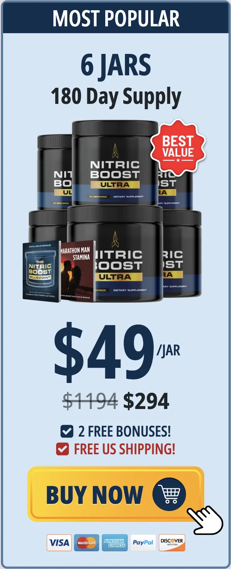 Nitric Boost 6 bottles